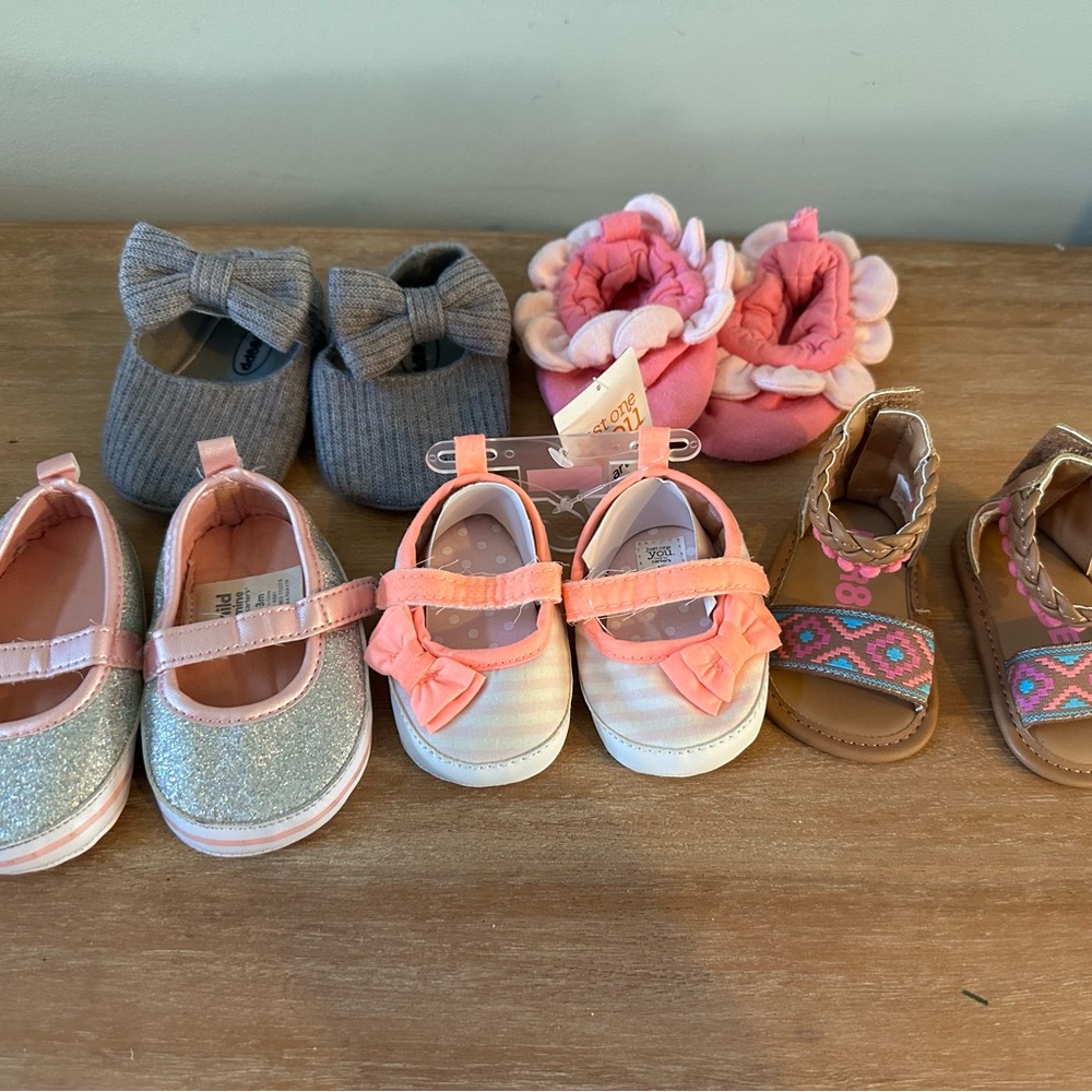 Lot of never worn baby shoes